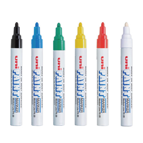 Uni Paint Markers Medium Point Yellow Pack Of 12 - Office Depot