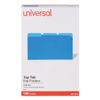 UNV10521 - Deluxe Colored Top Tab File Folders, 1/3-Cut Tabs: Assorted, Legal Size, Blue/Light Blue, 100/Box