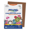 PAC6703 - SunWorks Construction Paper, 58 lb Text Weight, 9 x 12, Brown, 50/Pack