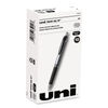 UBC65940 - Signo Gel Pen, Retractable, Medium 0.7 mm, Black Ink, Silver/Black Barrel, Dozen