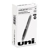 UBC1736097 - Signo 207 Needle Point Gel Pen, Retractable, Medium 0.7 mm, Black Ink, Clear/Black Barrel, Dozen