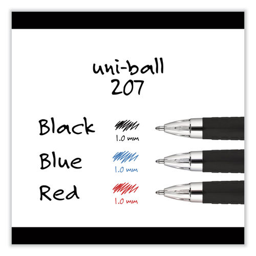 12-Pack Uniball Signo 207 Gel Pen (1.0mm Bold Black)