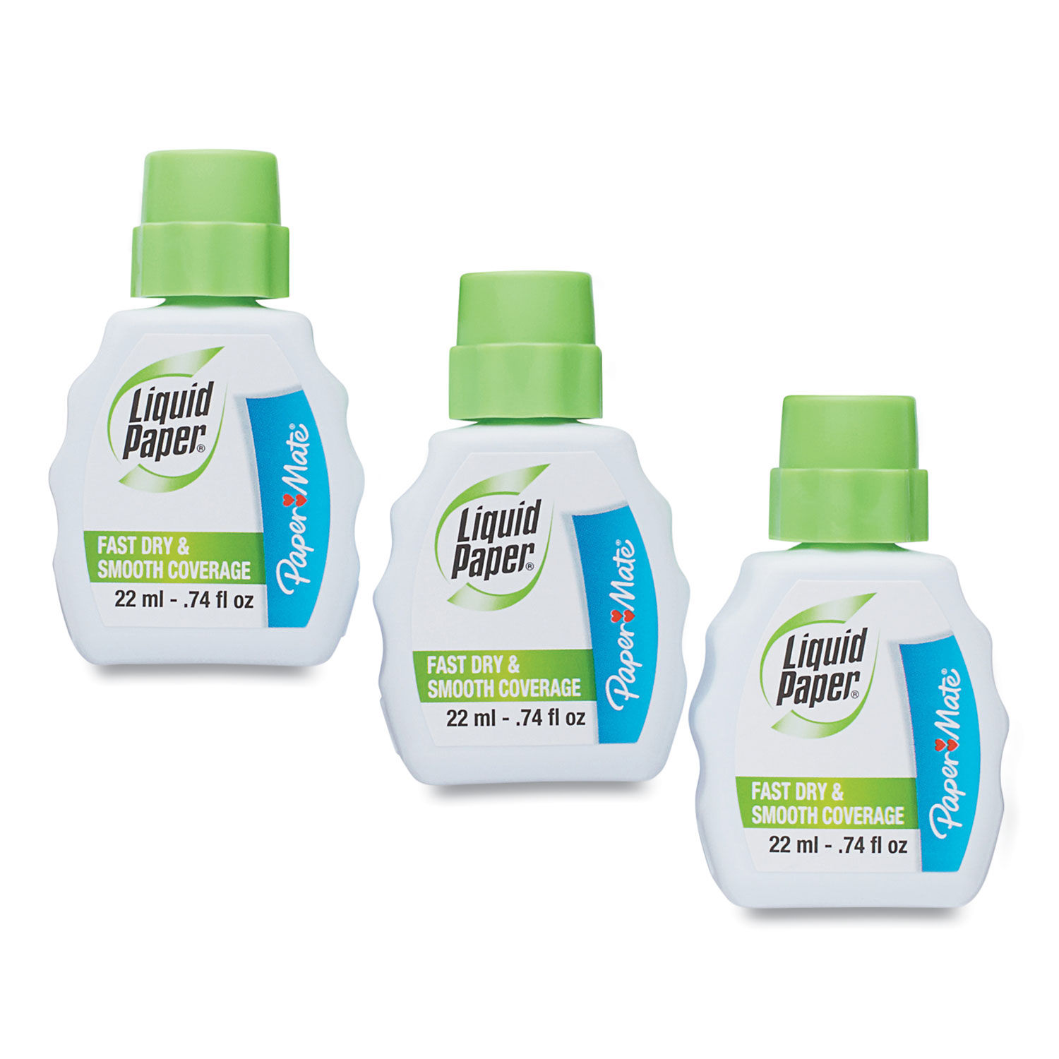 Liquid Paper Smooth Coverage Correction Fluid Fast Dry 22 mL Bottle -  Office Depot