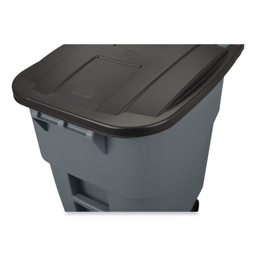 Rubbermaid FG9W2700GRAY 50 Gallon Rollout Container with Lid