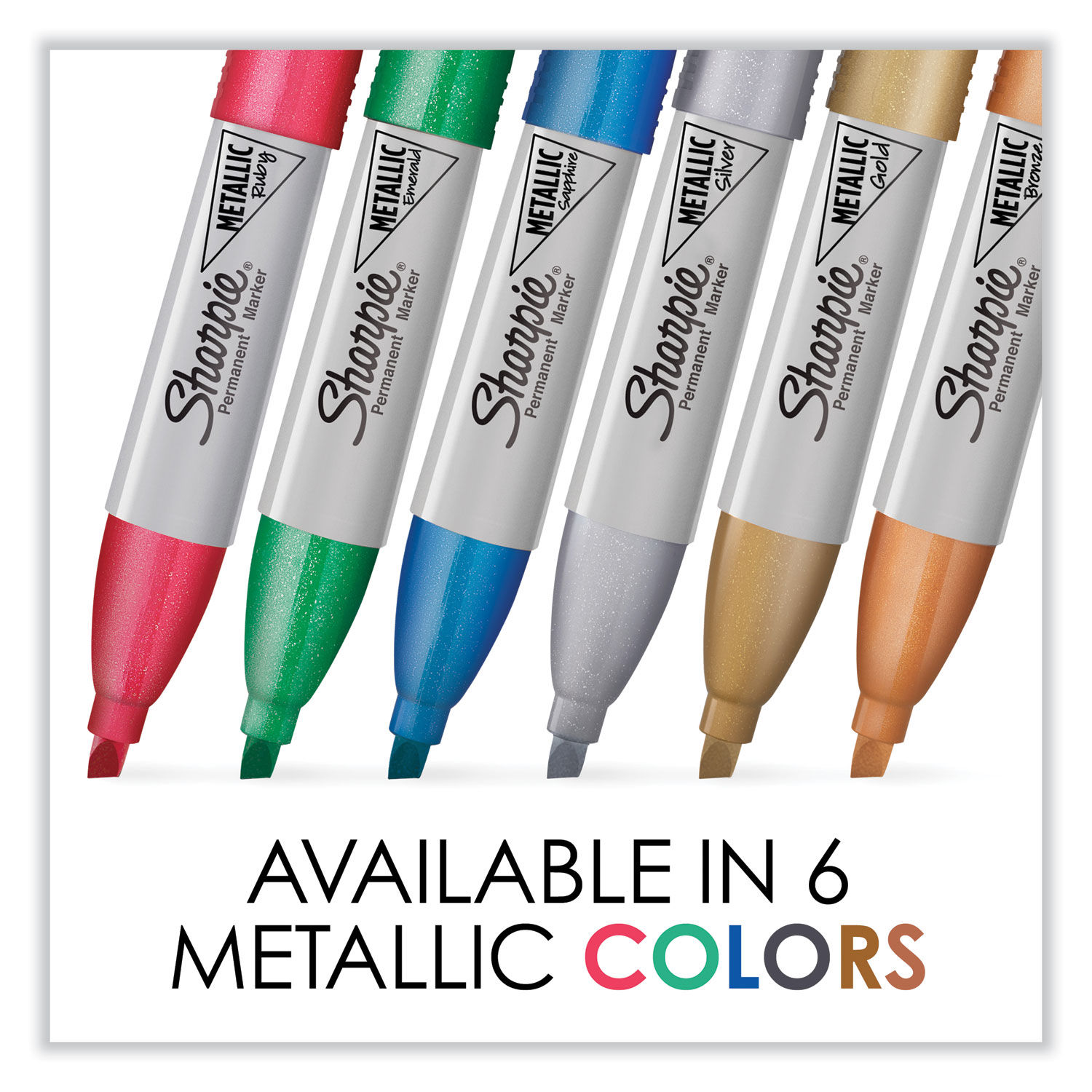 Sharpie Metallic Permanent Markers Fine Point Gold Ink Pack Of 4 - Office  Depot