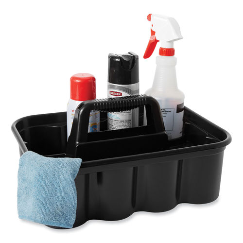 Rubbermaid 3154-88 Deluxe Janitorial Cleaning Caddy (FG315488BLA)