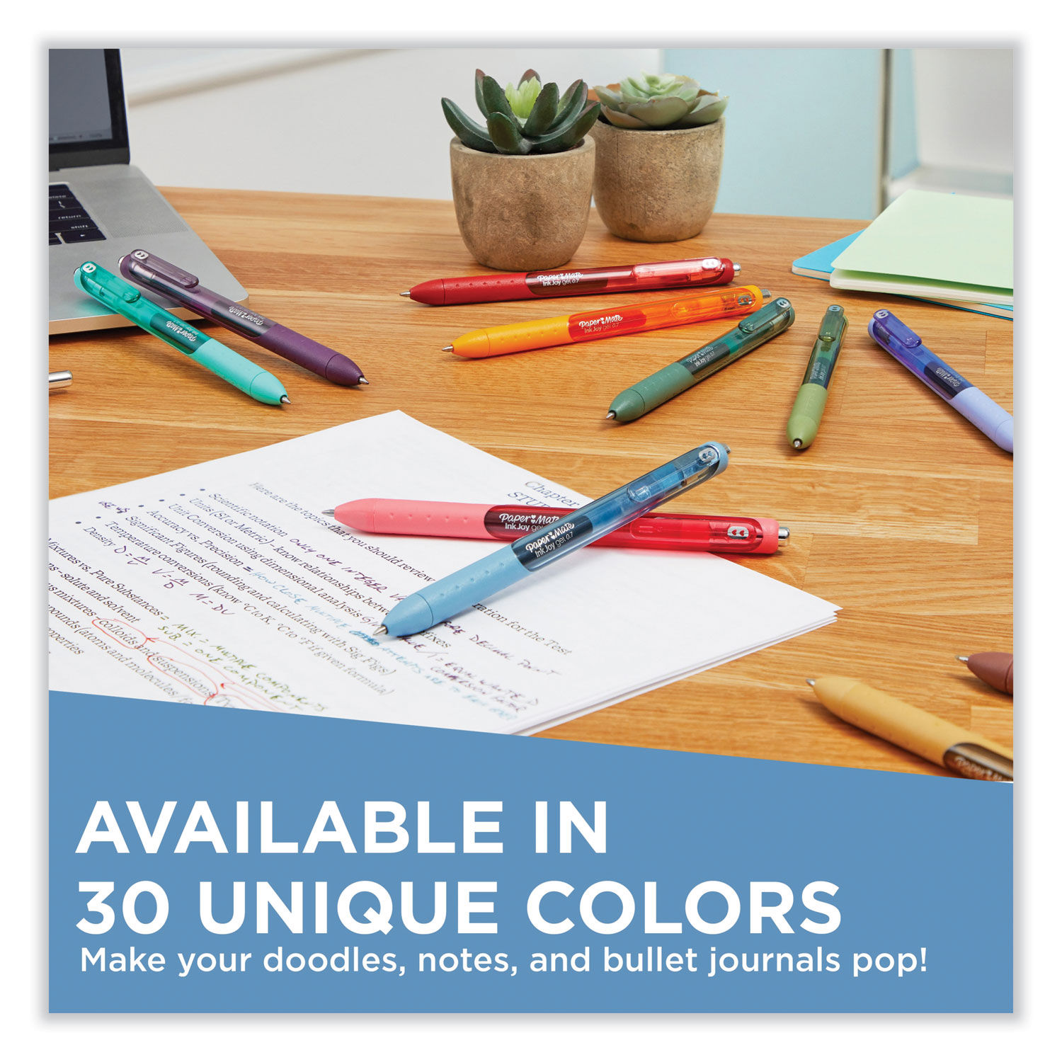 Paper Mate Ink Joy 6pk Gel Pens 0.7mm Medium Tip Pastel Colors
