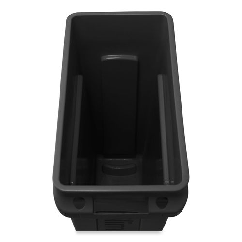 Rubbermaid Slim Jim Indoor Trash Can w/ No Lid, Black, 23 Gal.  (FG354060BLA)