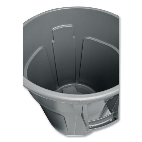 Rubbermaid FG265500GRAY BRUTE 55 Gallon Gray Round Trash Can