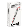 UBC69023 - VISION ELITE Hybrid Gel Pen, Stick, Bold 0.8 mm, Red Ink, White/Red/Clear Barrel