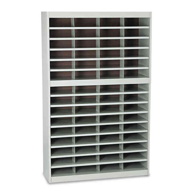 Steel/Fiberboard E-Z Stor Sorter, 24 Compartments, 37.5 x 12.75 x 25.75, Gray Steel/Fiberboard E-Z Stor Sorter, 24 Compartments, 37.5 x 12.75 x 25.75, Gray