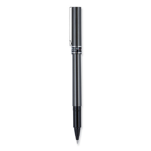 uni ball Deluxe Rollerball Pens Fine Point 0.7 mm Gold Barrel Black Ink  Pack Of 12 - Office Depot