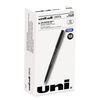 UBC60145 - ONYX Roller Ball Pen, Stick, Fine 0.7 mm, Blue Ink, Black/Blue Barrel, Dozen