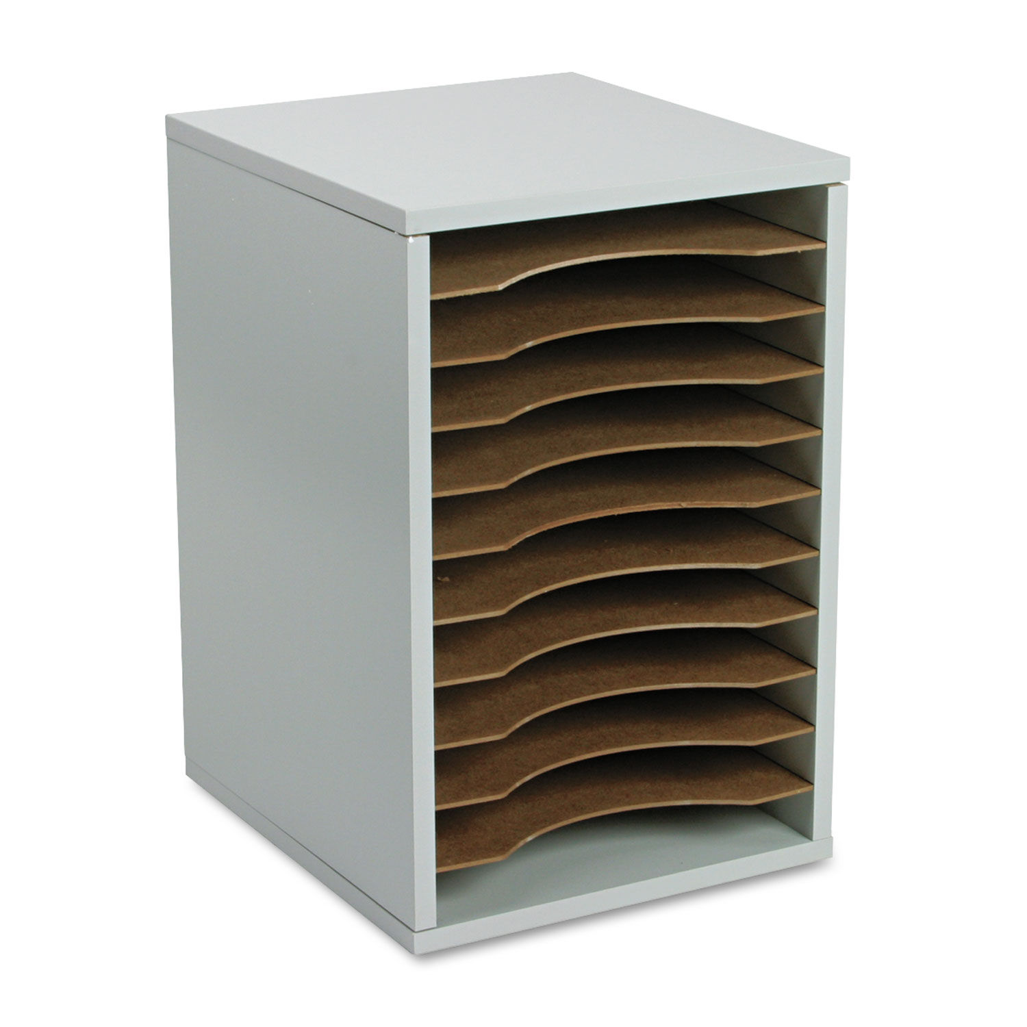 Wood Vertical Desktop Literature Sorter by Safco® SAF9419GR