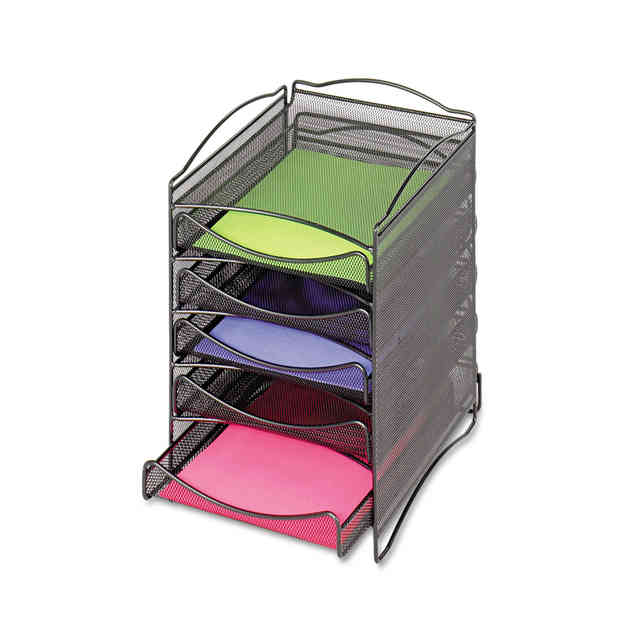 Onyx Stackable Literature Organizer, Five-Drawer, 10.25 x 12.75 x 15.25, Black Onyx Stackable Literature Organizer, Five-Drawer, 10.25 x 12.75 x 15.25, Black