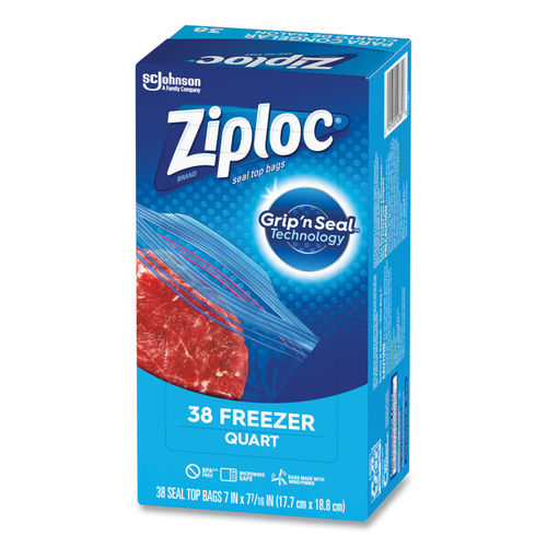 Ziploc Heavy Duty Freezer Bags - Quart (38-ct)