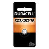DURD303357PK - Button Cell Battery, 303/357, 1.5 V, 6/Box