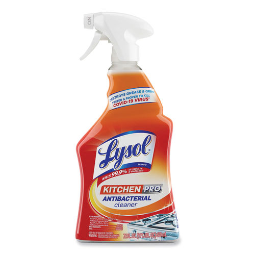 Lysol Pro Kitchen Spray Cleaner and Degreaser, Antibacterial All Purpose  Cleaning Spray for Kitchens, Countertops, Ovens, and Appliances, Citrus