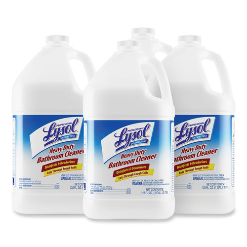 Lysol - 94201 Professional Heavy Duty Bathroom Cleaner Concentrate, 4gal  (4X1gal), Clear