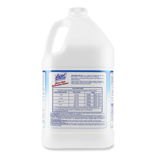 Disinfectant Heavy-Duty Bathroom Cleaner Concentrate, Lime, 1 gal