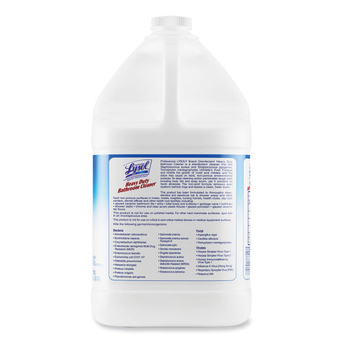 Lysol Disinfectant Heavy-Duty Bathroom Cleaner Concentrate, 1 Gal Bottles,  4/Carton - RAC94201CT