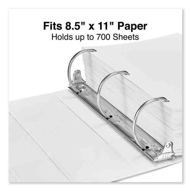 White Letter Size Standard View Binders [Slant-D Ring] - Price per Box