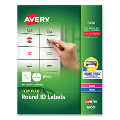 Avery Removable Labels 3/4 x 1-1/2, 504 Labels (5430)