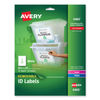 AVE6465 - Removable Multi-Use Labels, Inkjet/Laser Printers, 8.5 x 11, White, 25/Pack