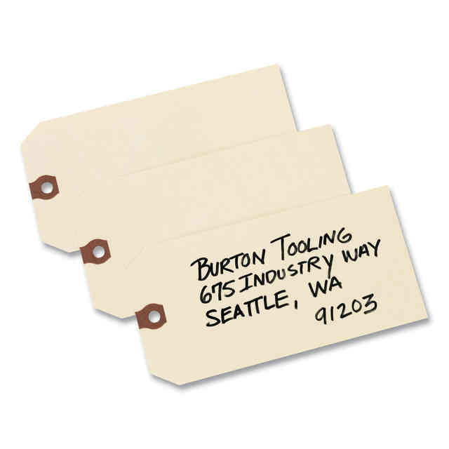 Unstrung Shipping Tags, 11.5 pt Stock, 6.25 x 3.13, Manila, 1,000/Box Unstrung Shipping Tags, 11.5 pt Stock, 6.25 x 3.13, Manila, 1,000/Box