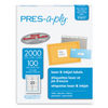 AVE30601 - Labels, Laser Printers, 1 x 4, White, 20/Sheet, 100 Sheets/Box