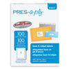 AVE30605 - Labels, Laser Printers, 8.5 x 11, White, 100/Box