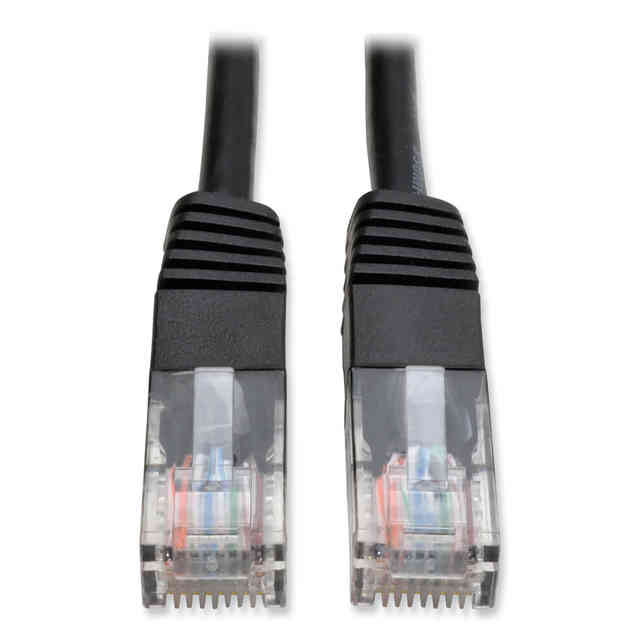 CAT5e 350 MHz Molded Patch Cable, 10 ft, Black CAT5e 350 MHz Molded Patch Cable, 10 ft, Black