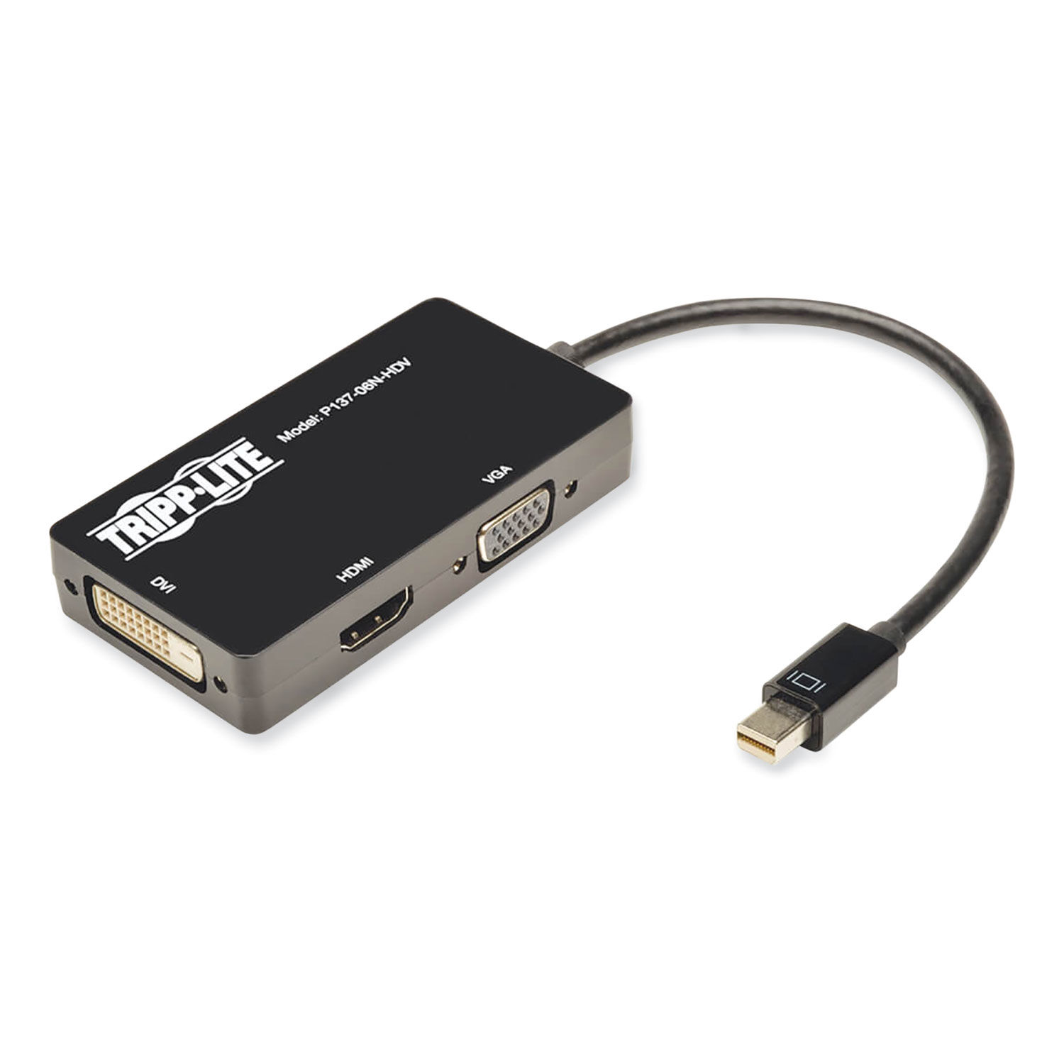spørgeskema udredning Milestone Keyspan Mini DisplayPort to VGA/DVI/HDMI All-in-One Adapter/Converter by  Tripp Lite TRPP13706NHDV | OnTimeSupplies.com
