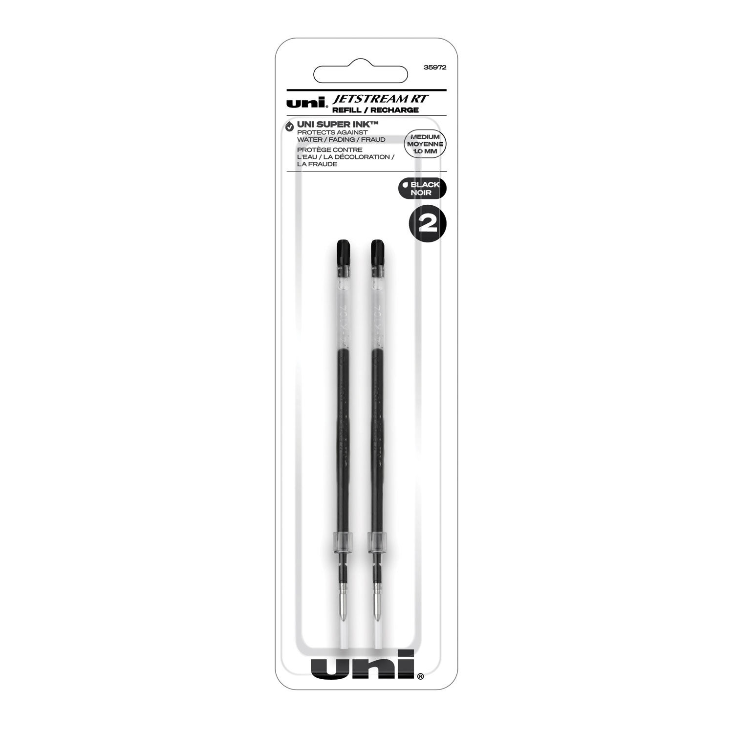 Uniball Jetstream RT 3 Pack, 1.0mm Medium Black, Wirecutter Best Pen,  Ballpoint Pens, Ballpoint Ink Pens, Office Supplies, Pens, Ballpoint Pen,  Colored Pens, Fine Point, Smooth Writing Pens