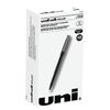 UBC60101 - Roller Ball Pen, Stick, Fine 0.7 mm, Black Ink, Black Barrel, Dozen