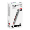 UBC60117 - VISION Roller Ball Pen, Stick, Extra-Fine 0.5 mm, Red Ink, Gray/Red Barrel, Dozen