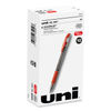 UBC65452 - Signo GRIP Gel Pen, Stick, Medium 0.7 mm, Red Ink, Clear/Red/Silver Barrel, Dozen