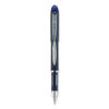 UBC40174 - Jetstream Hybrid Gel Pen, Stick, Fine 0.7 mm, Blue Ink, Blue/Silver Barrel