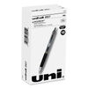 UBC61255 - Signo 207 Gel Pen, Retractable, Fine 0.5 mm, Black Ink, Smoke/Black Barrel, Dozen