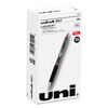 UBC61257 - Signo 207 Gel Pen, Retractable, Fine 0.5 mm, Red Ink, Smoke/Black/Red Barrel, Dozen