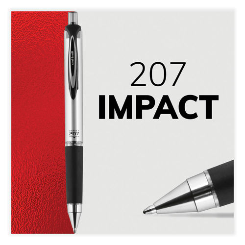 Sanford Gel Impact 207 Pen, Retractable, Blue Ink, Bold, 1 Each