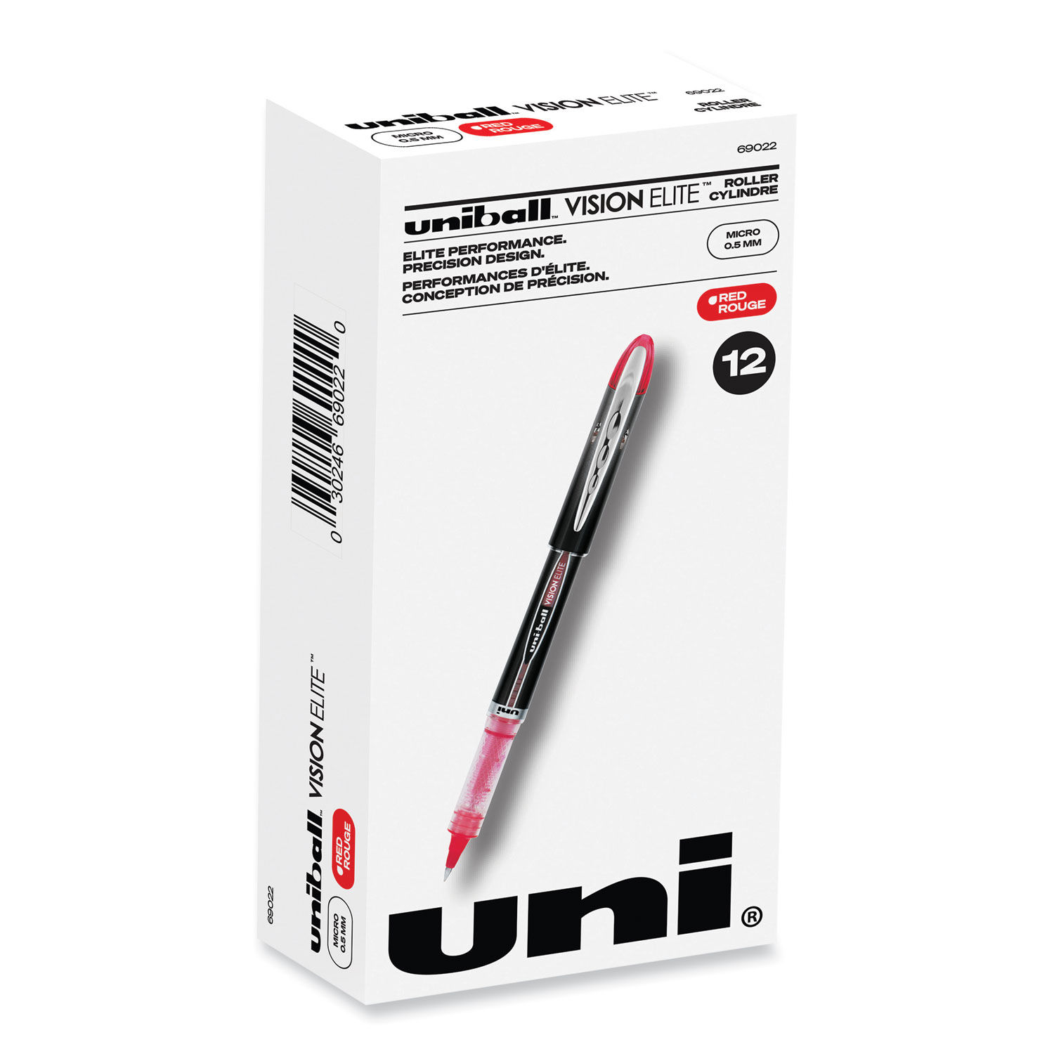 uni ball Vision Rollerball Pens Fine Point 0.7 mm Assorted Barrels Assorted  Ink Colors Pack Of 5 - Office Depot