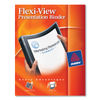 AVE15767 - Flexi-View Binder with Round Rings, 3 Rings, 0.5" Capacity, 11 x 8.5, Black