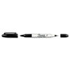 SAN32201 - TWIN-TIP PERMANENT MARKER, FINE/EXTRA-FINE BULLET TIP, BLACK