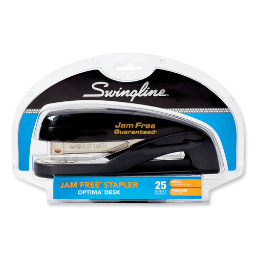 Swingline Optima Full Strip Desk Stapler 25-Sheet Capacity Graphite Black