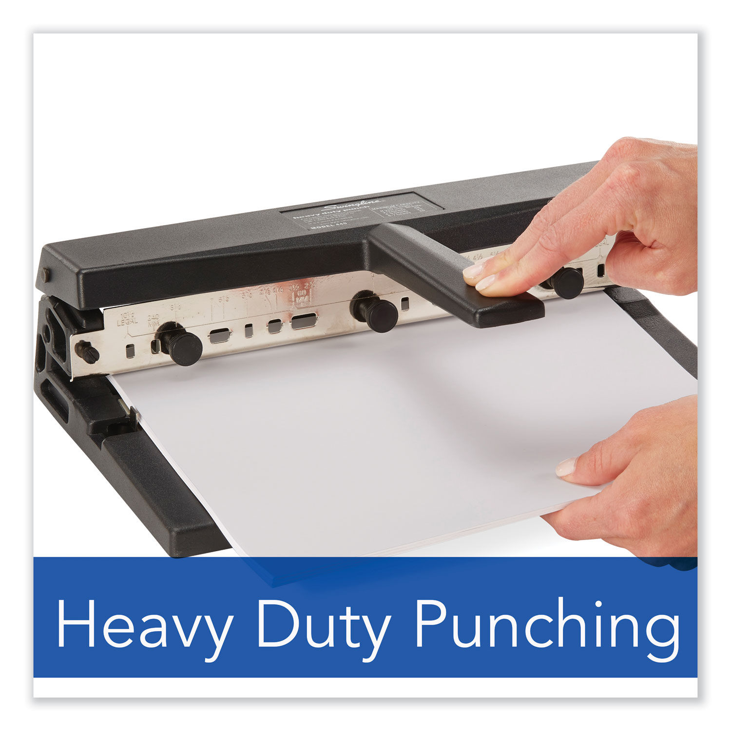 Swingline Heavy Duty Paper Punch Black - Office Depot