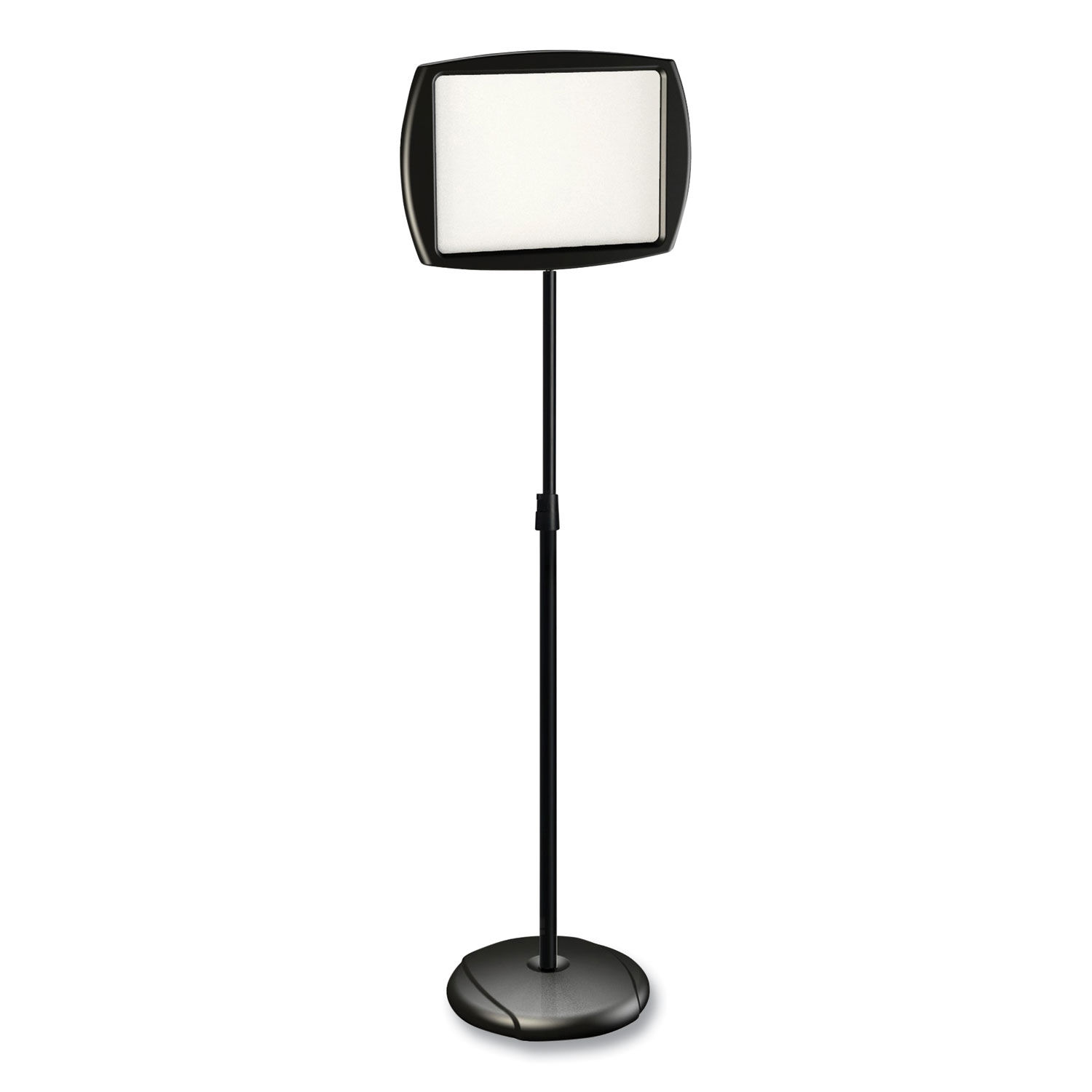 MasterVision Floor Stand Sign Holder, Arrow, 25x17 Sign, 63 High, Black Frame