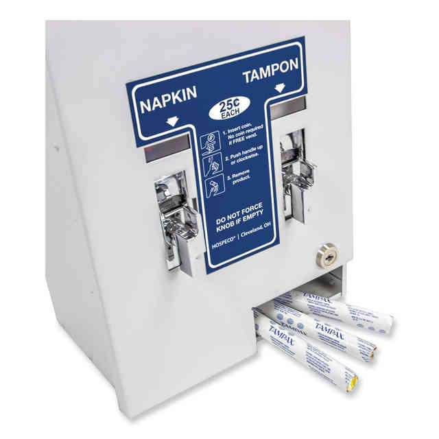 Dual Sanitary Napkin/Tampon Dispenser by HOSPECO® HOS125