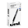 UBC61256 - Signo 207 Gel Pen, Retractable, Fine 0.5 mm, Blue Ink, Smoke/Black/Blue Barrel, Dozen