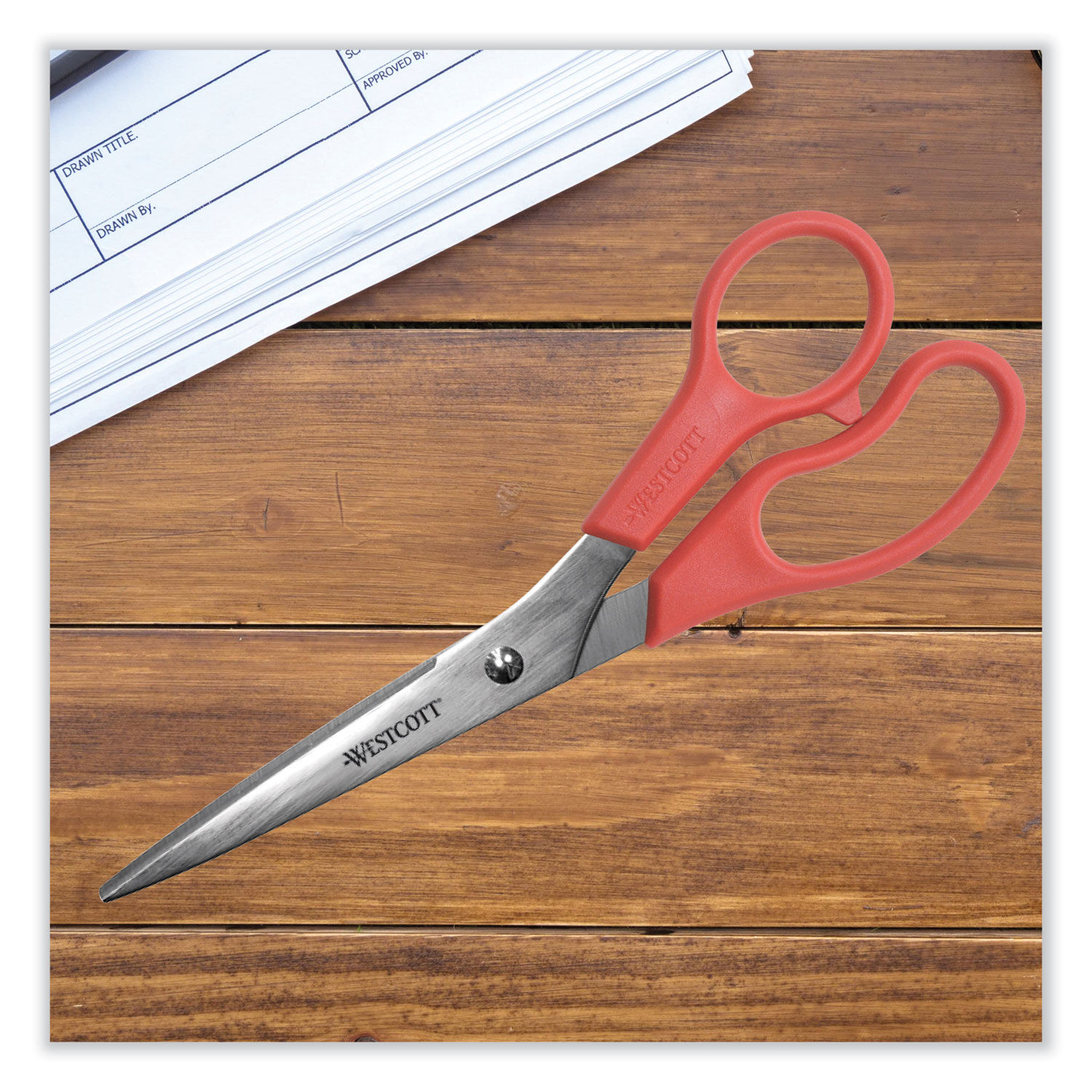 Stainless Steel Scissors - Red